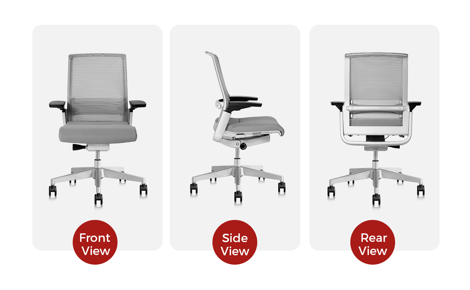 3 views of the chair