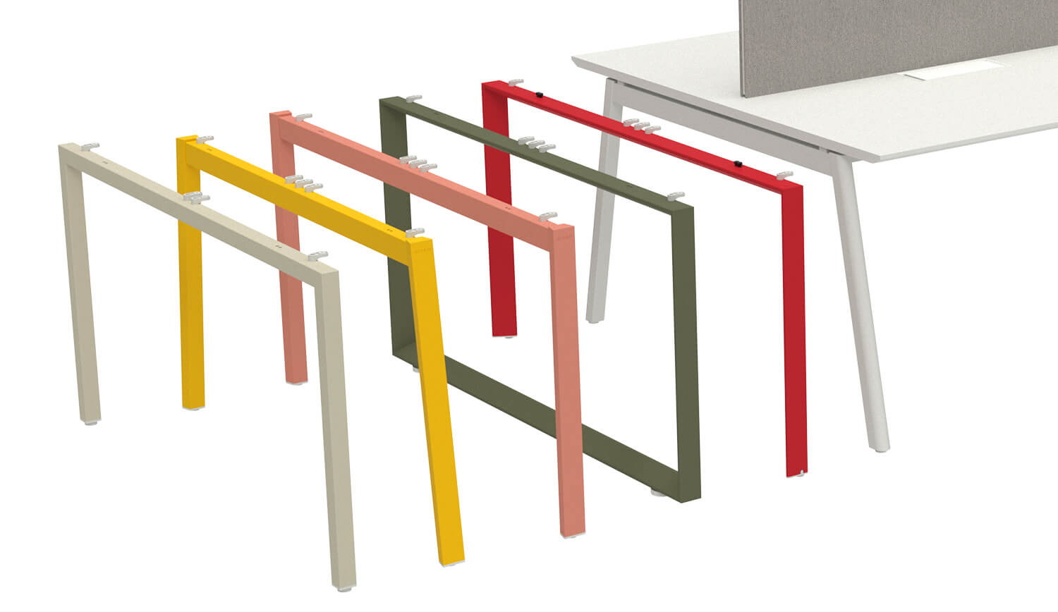 Desk leg bracket