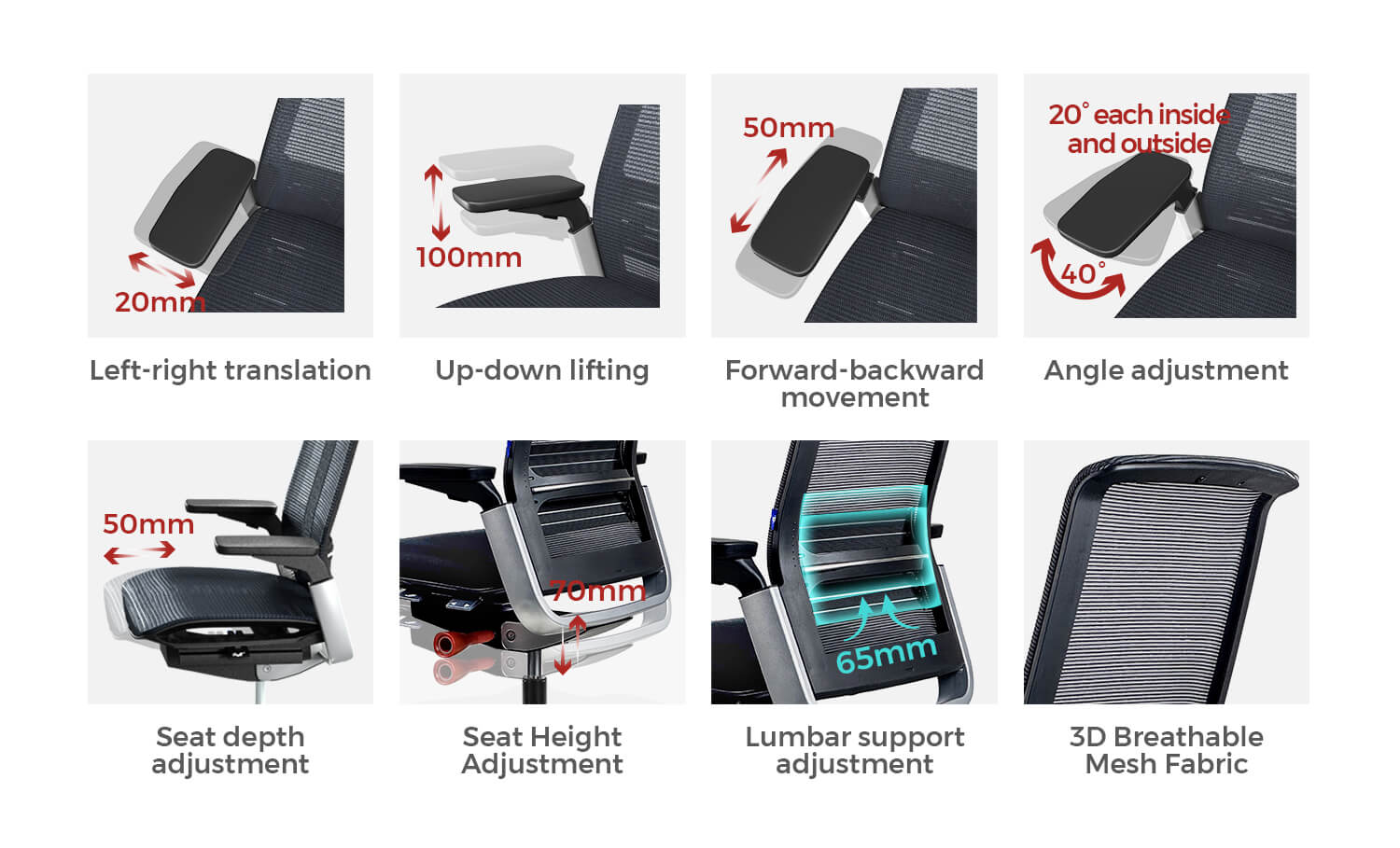 Chair detail adjustment