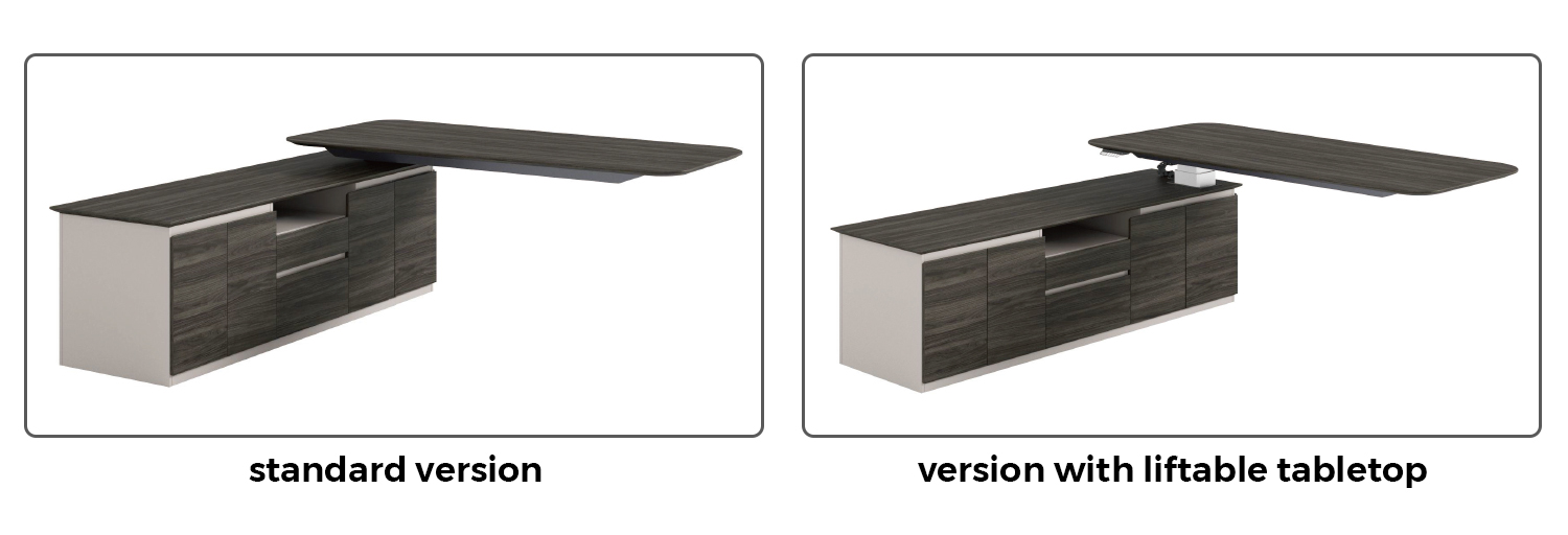 Main Desk with Height Adjustable Function