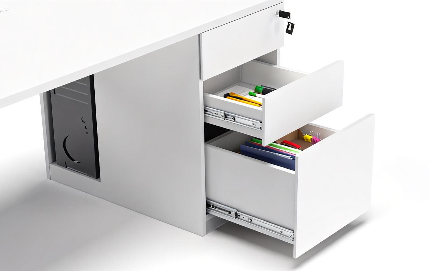 Side cabinet close-up