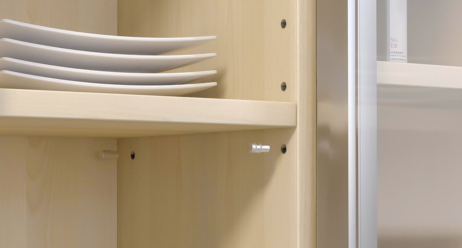 Close-up of shelf