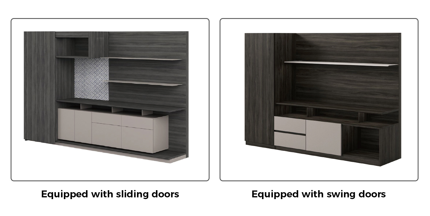 Two Back Cabinet Styles