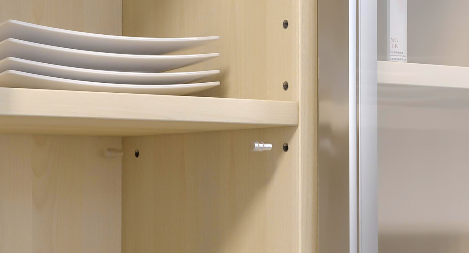 Close-up of shelf
