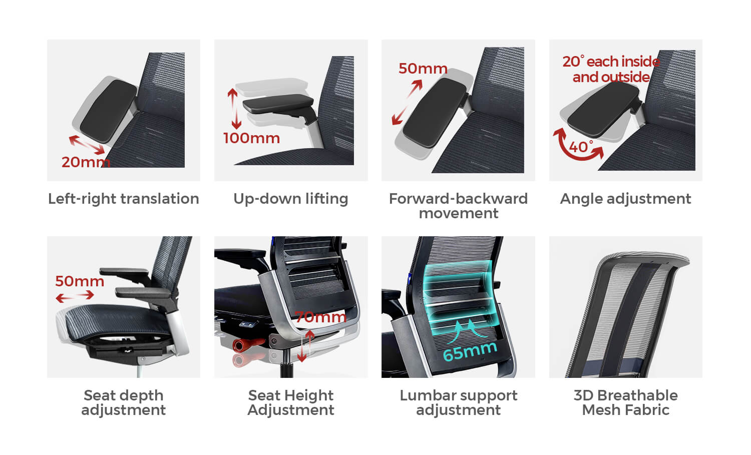 Chair detail adjustment