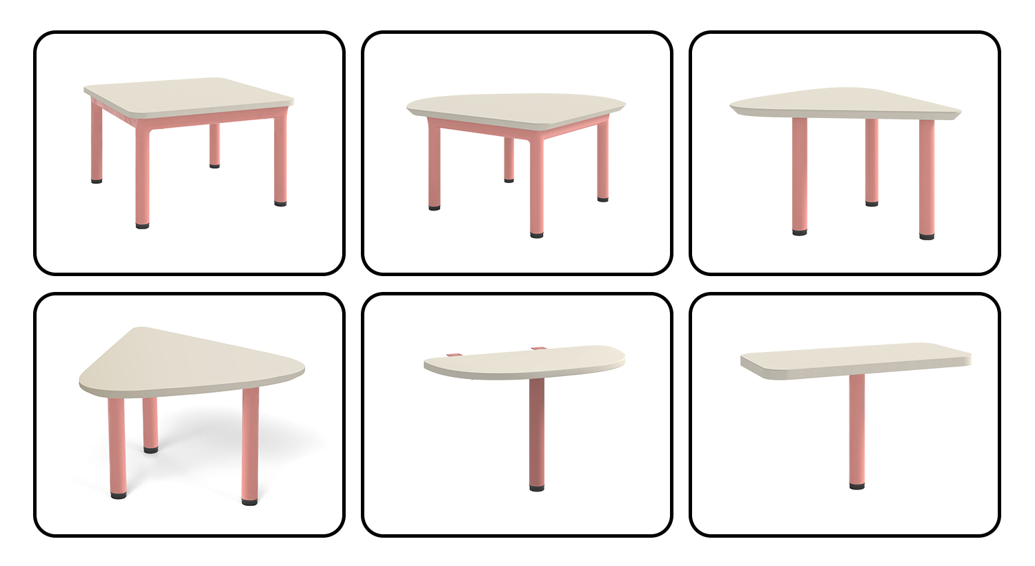 The shape of the coffee table