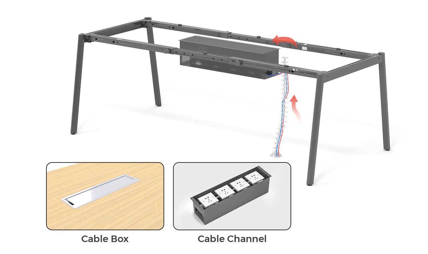 Cable Management for Single Workstation