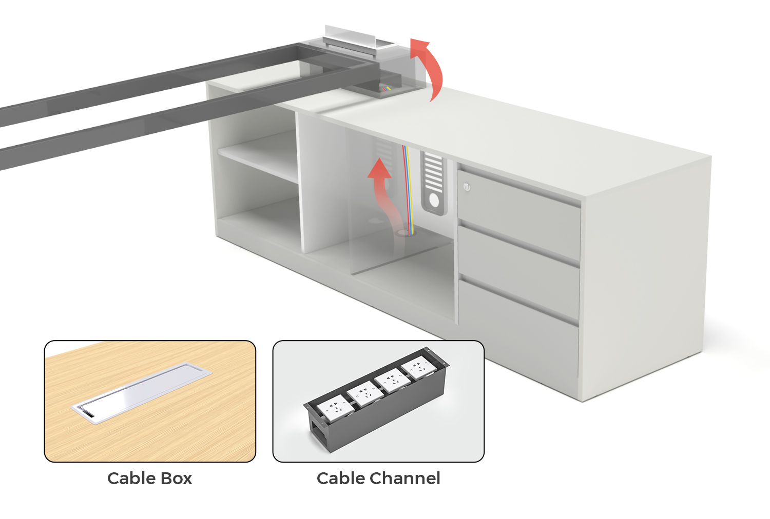 Manager Desk Cable Management