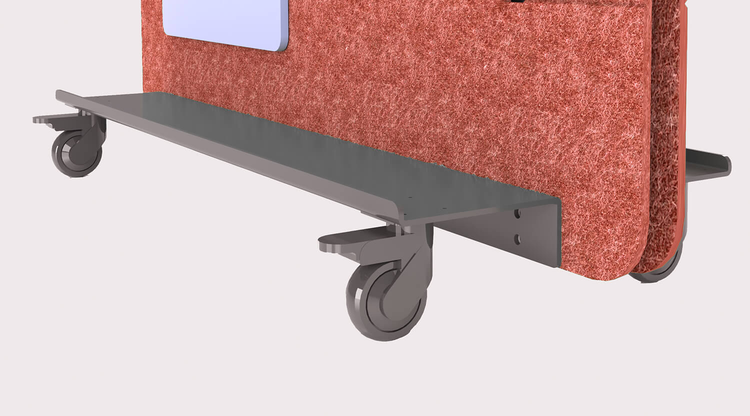Whiteboard caster wheels