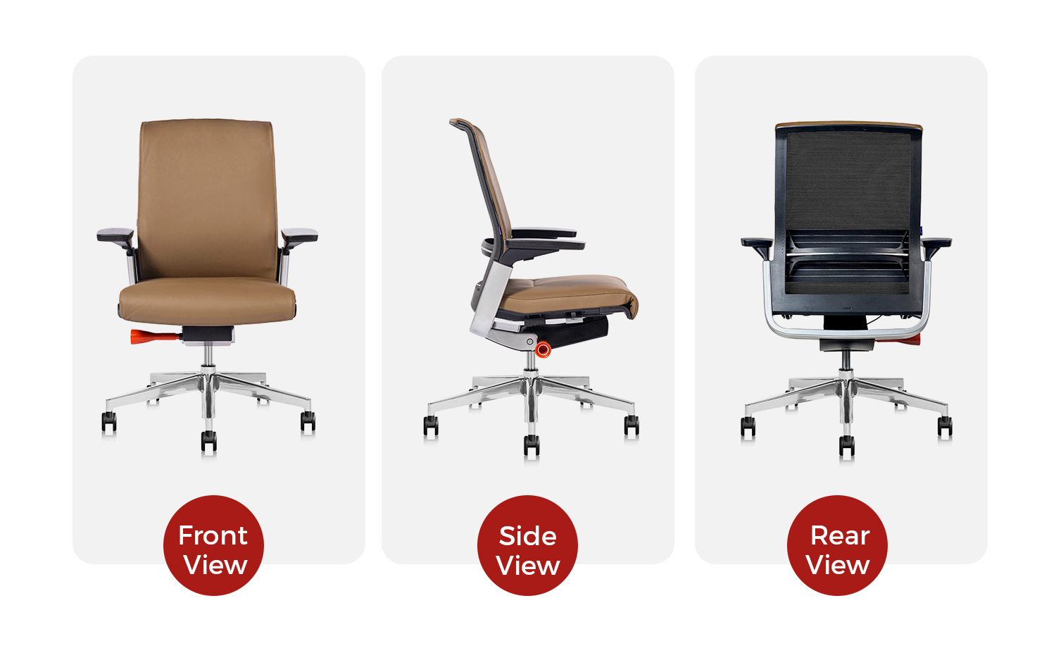 3 views of the chair