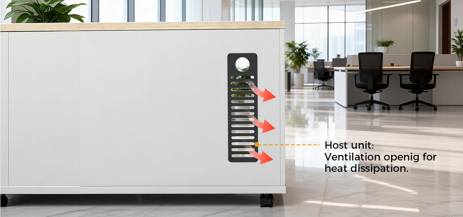 Close-up of Host Ventilation