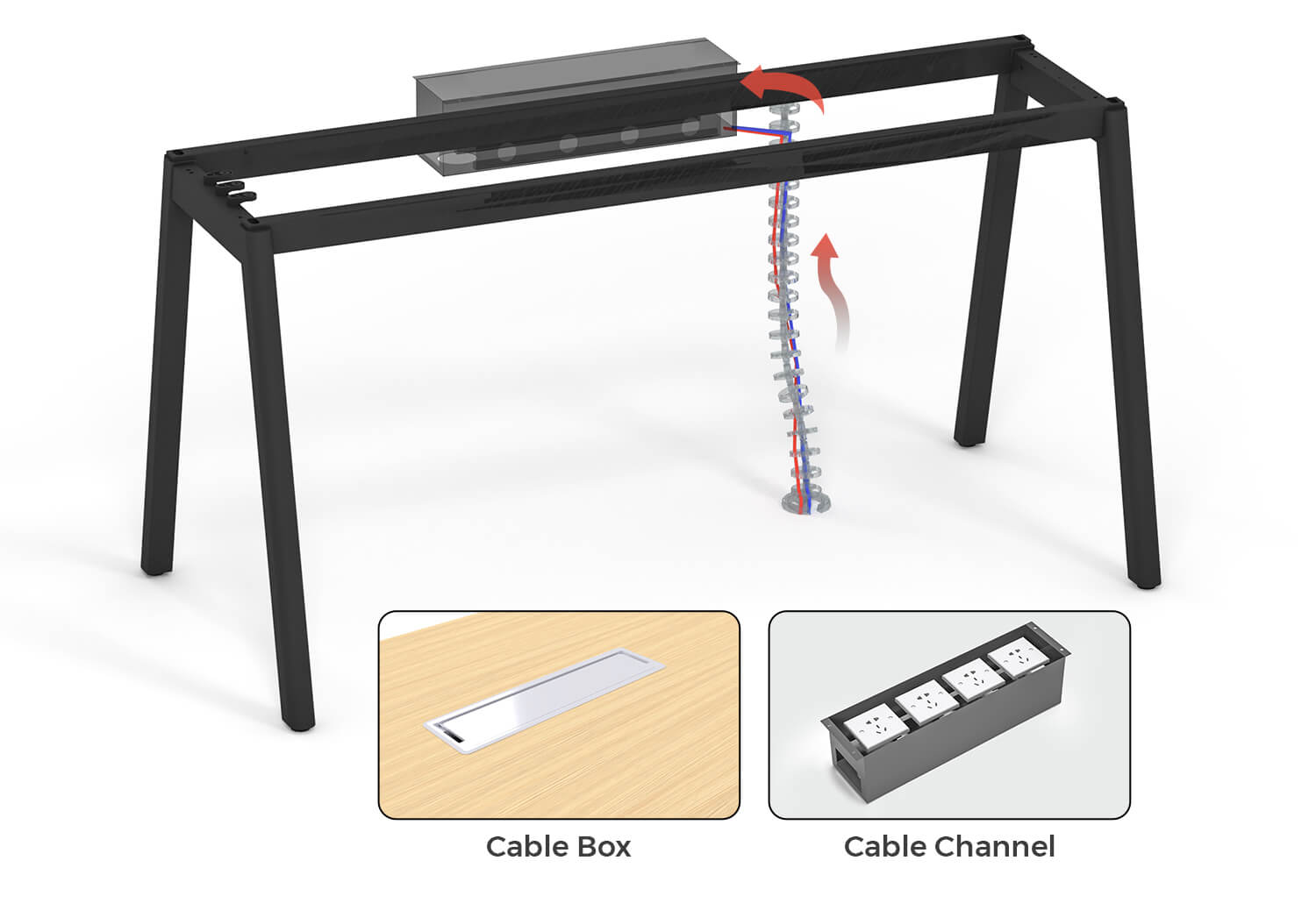 Cable Management for Single Workstation