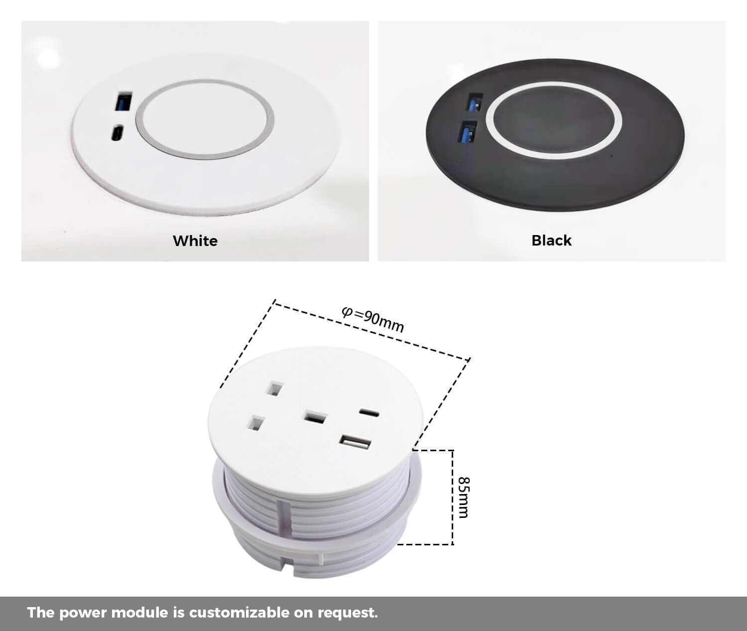 Round Recessed Socket