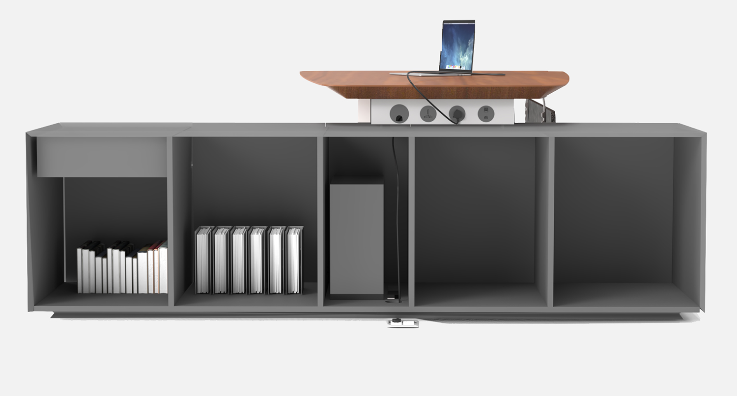 Cable Management Design for Fixed Desk