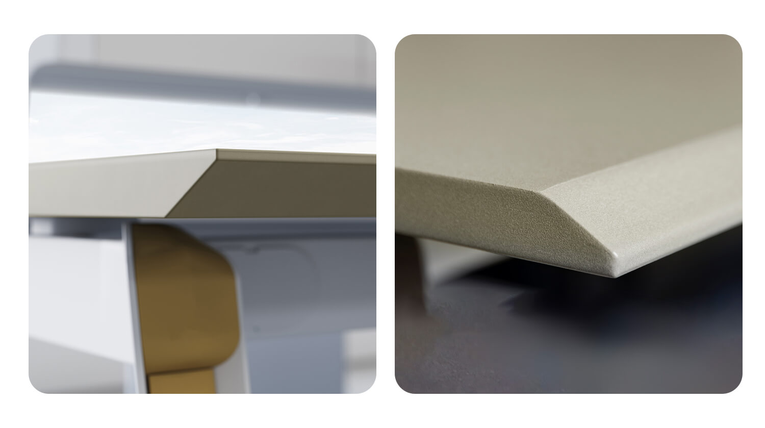 MDF Powder-Coated Table Edge Design