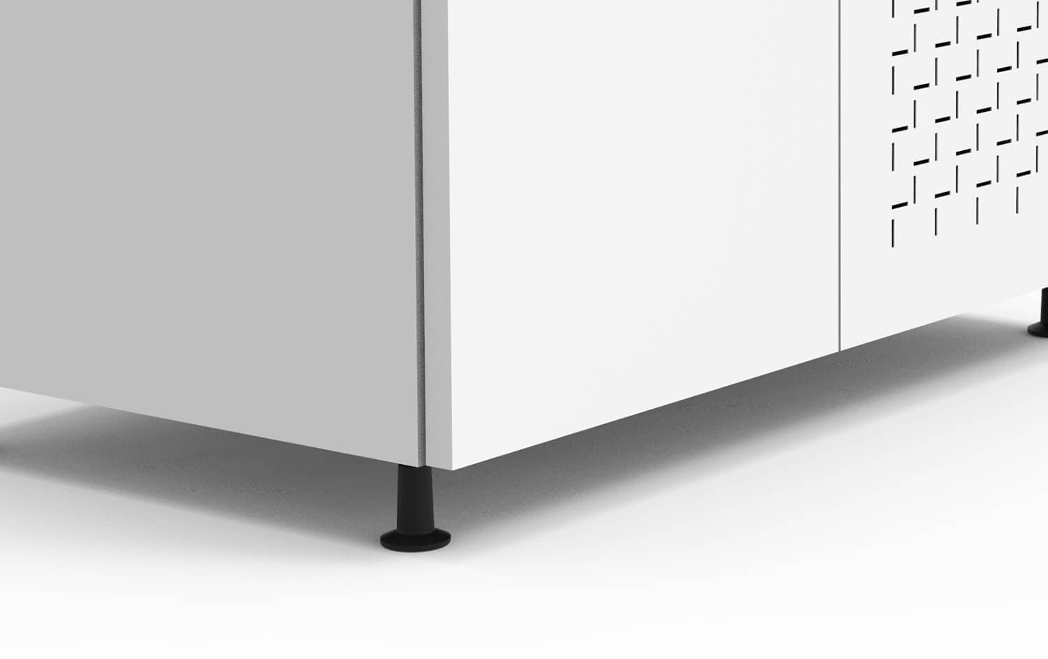 Stationary Metal Under Desk Unit