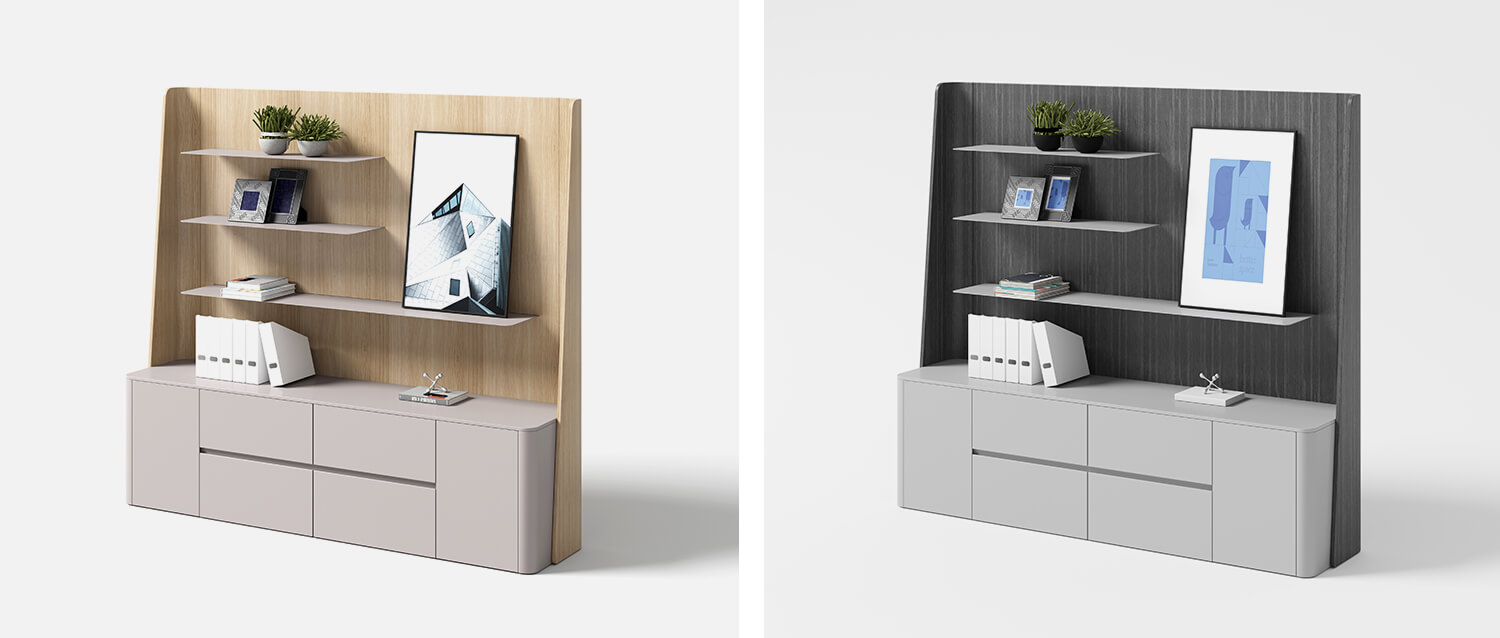 Architectural Wall-Mounted Shelving