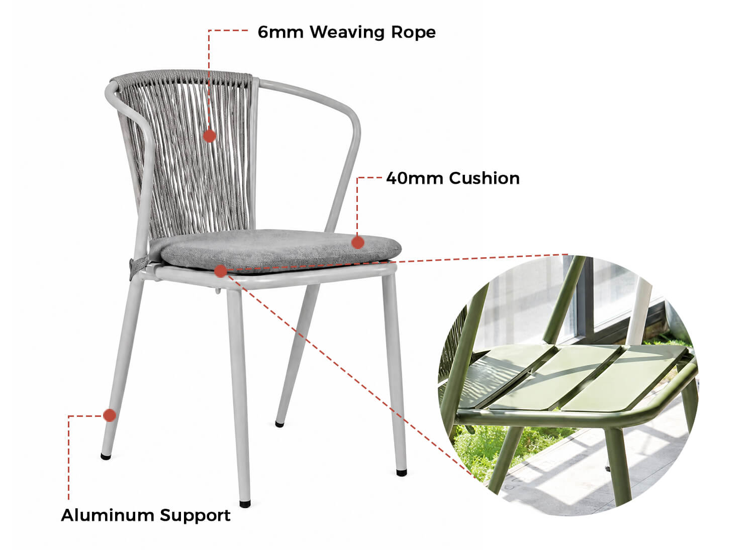 Outdoor Rope Armchair