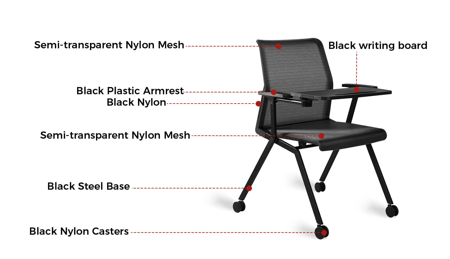 Training Chair With Caster Wheels