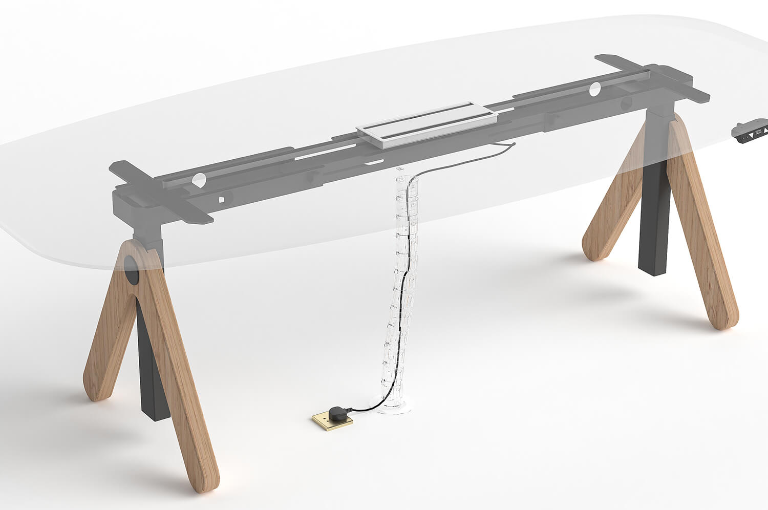 Cable Management Design for Conference Table
