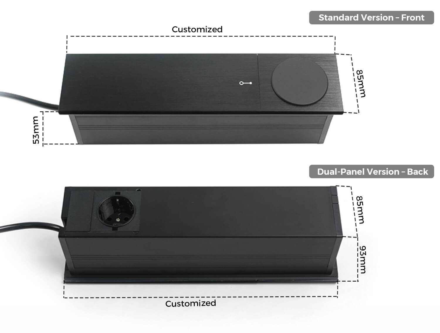 Square Slide Cover Socket