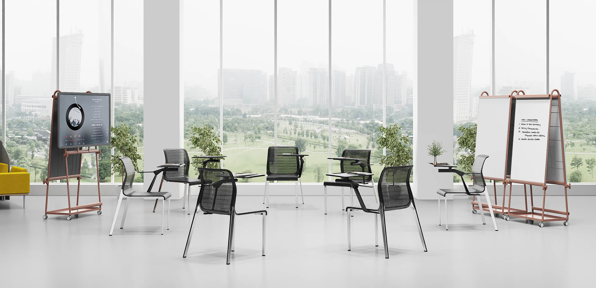 Foldable Writing Board Chair