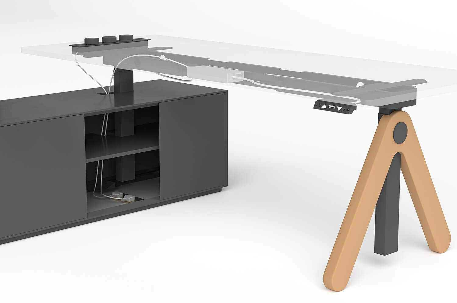 Executive Desk Cable Management