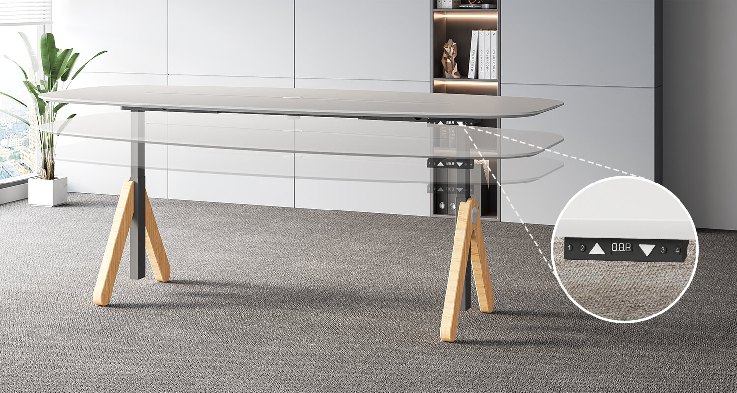 Height Adjustable Conference Table