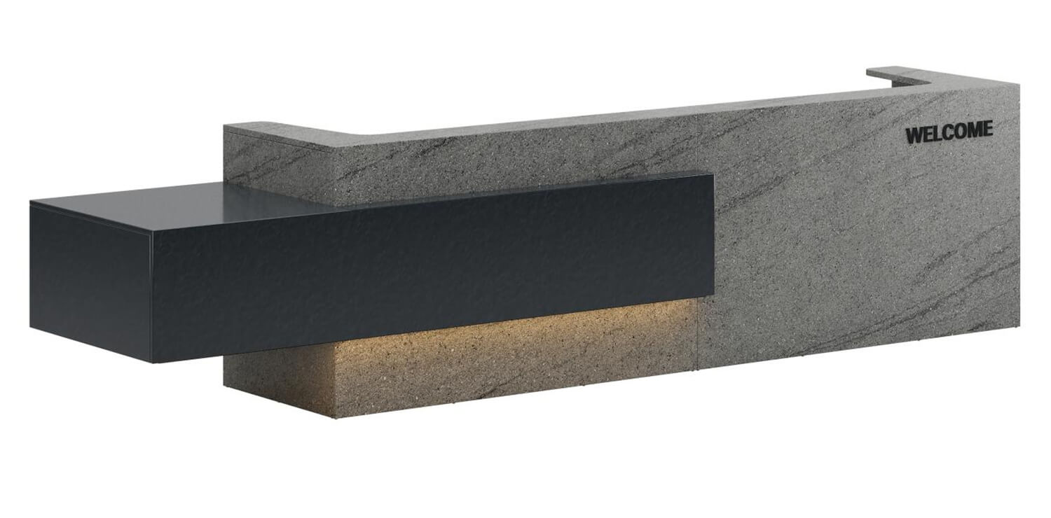Reception Desk with Cabinet
