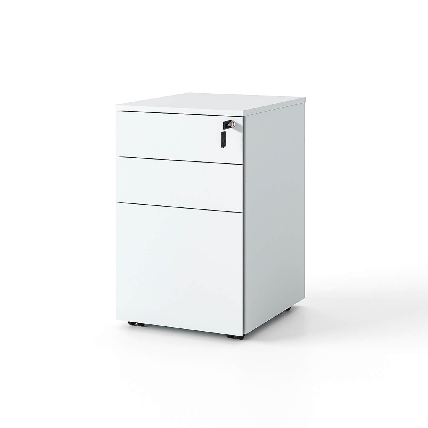 Minimalist Wooden Furniture Workstation Mobile Storage Cabinet
