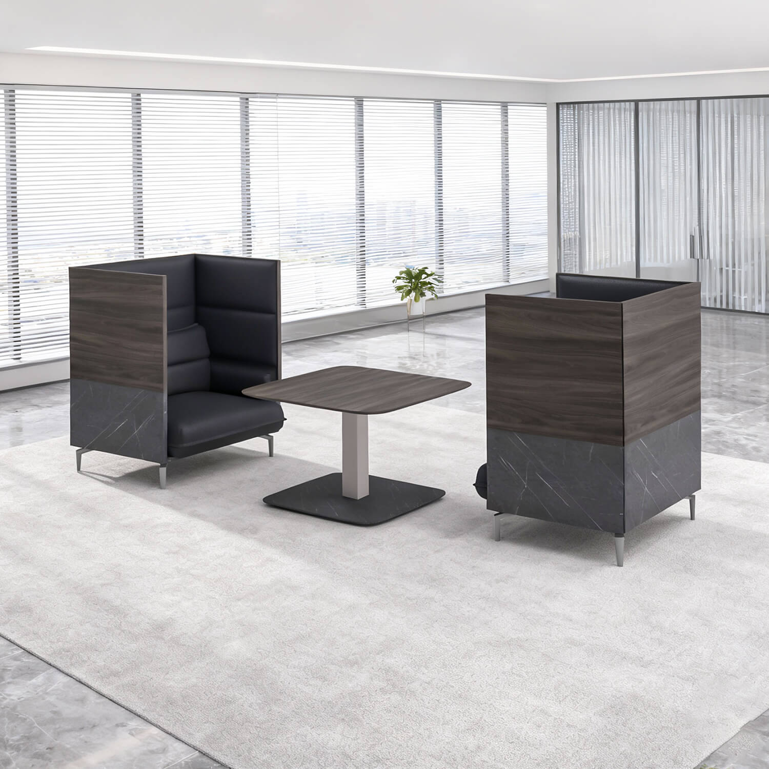 Modern Waiting Room Public Area Lounge Collaborative High Quality Coffee Table