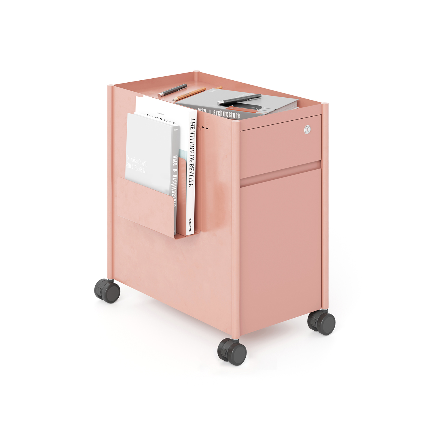 Modern Steel Mobile Base Workstation Mobile Storage Cabinet