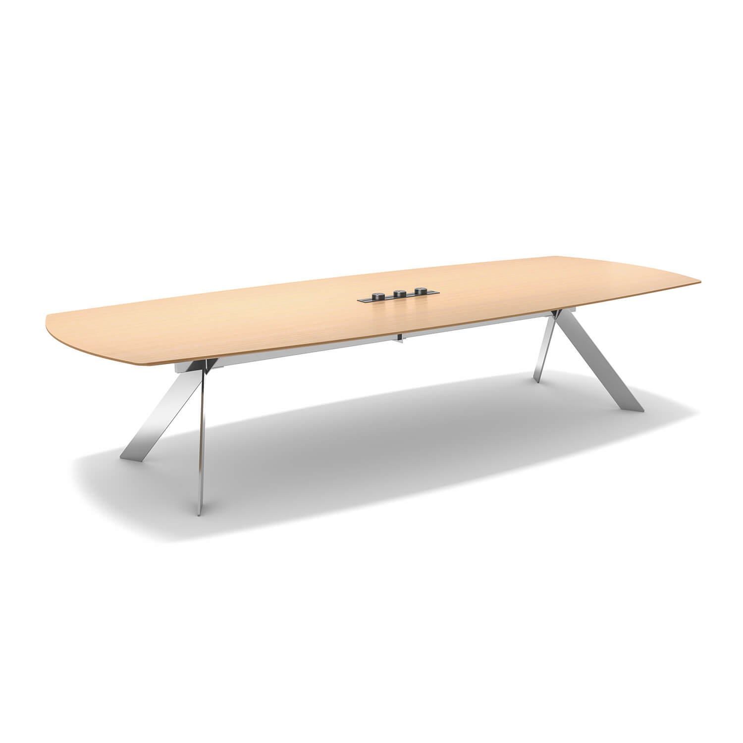 Modern Executive Office Solid Wood Commercial Conference Table