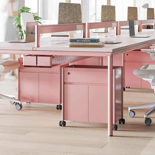 Modern Steel Mobile Base Workstation Mobile Storage Cabinet