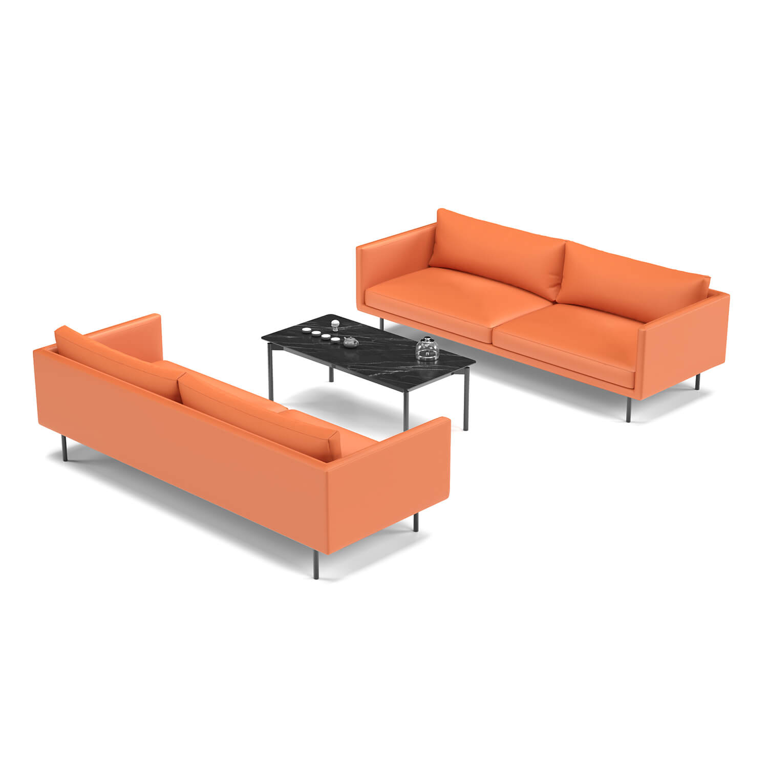 Luxury Inspired Office Reception Area School Lobby Public Space Office Sofa Set
