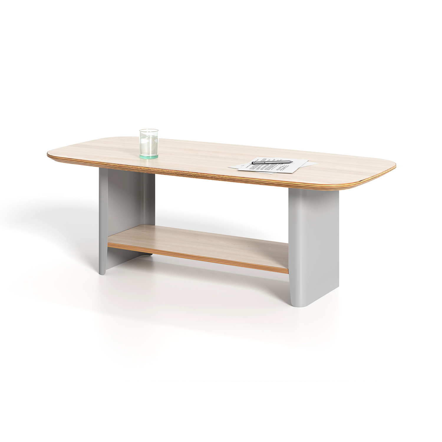 Minimalist Office Visitor Reception Area Wooden Office Coffee Table Desk