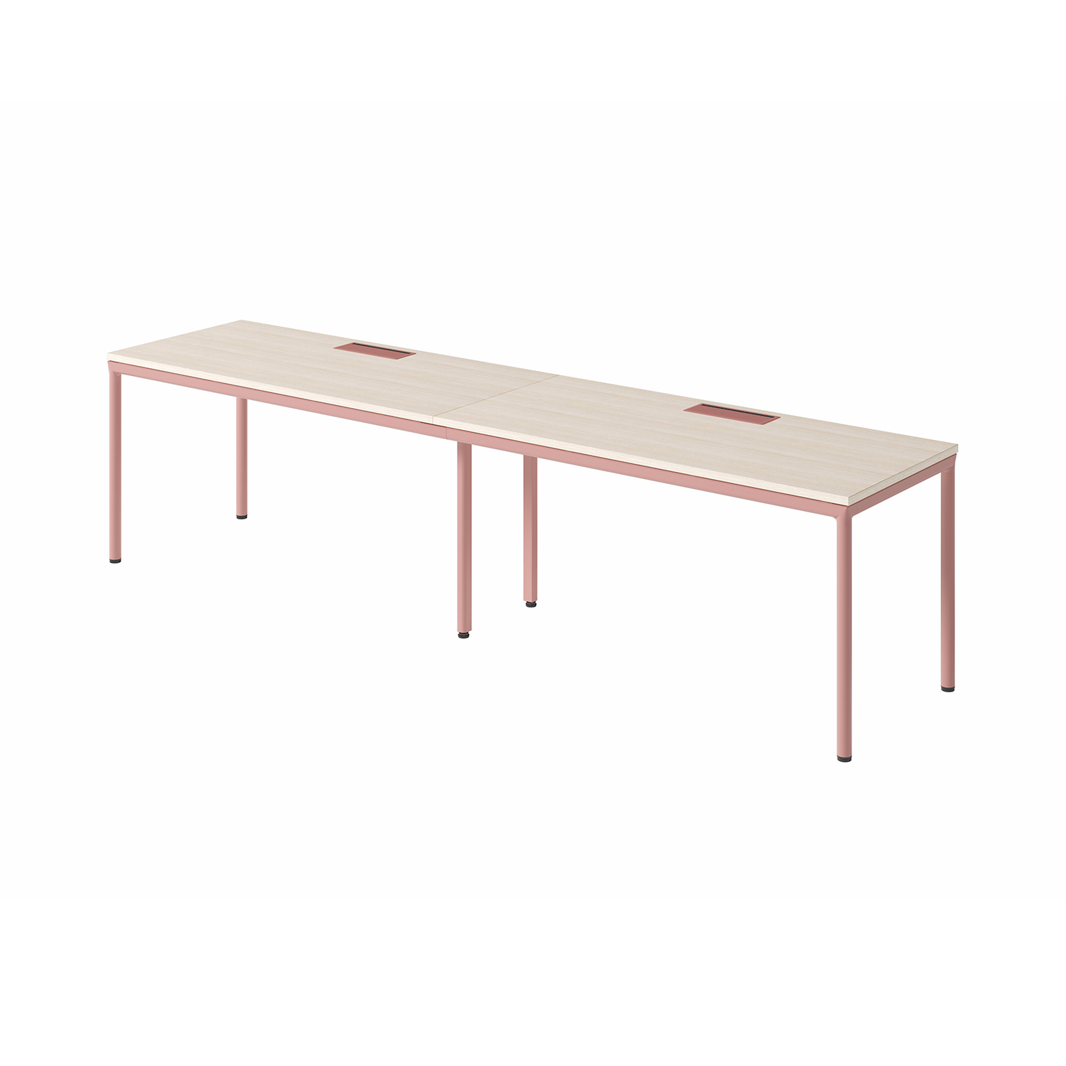 Modern Straight Line Workstation Employee Modular Desk