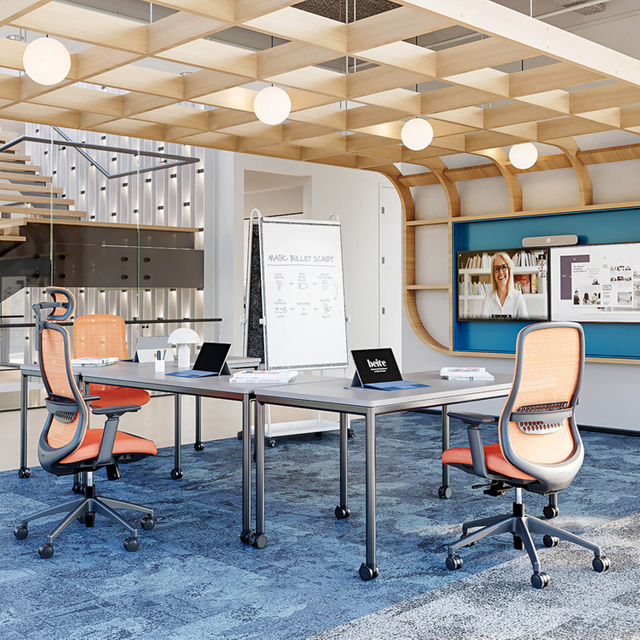 Industrial Style Office Furniture Employee Workstation Desk