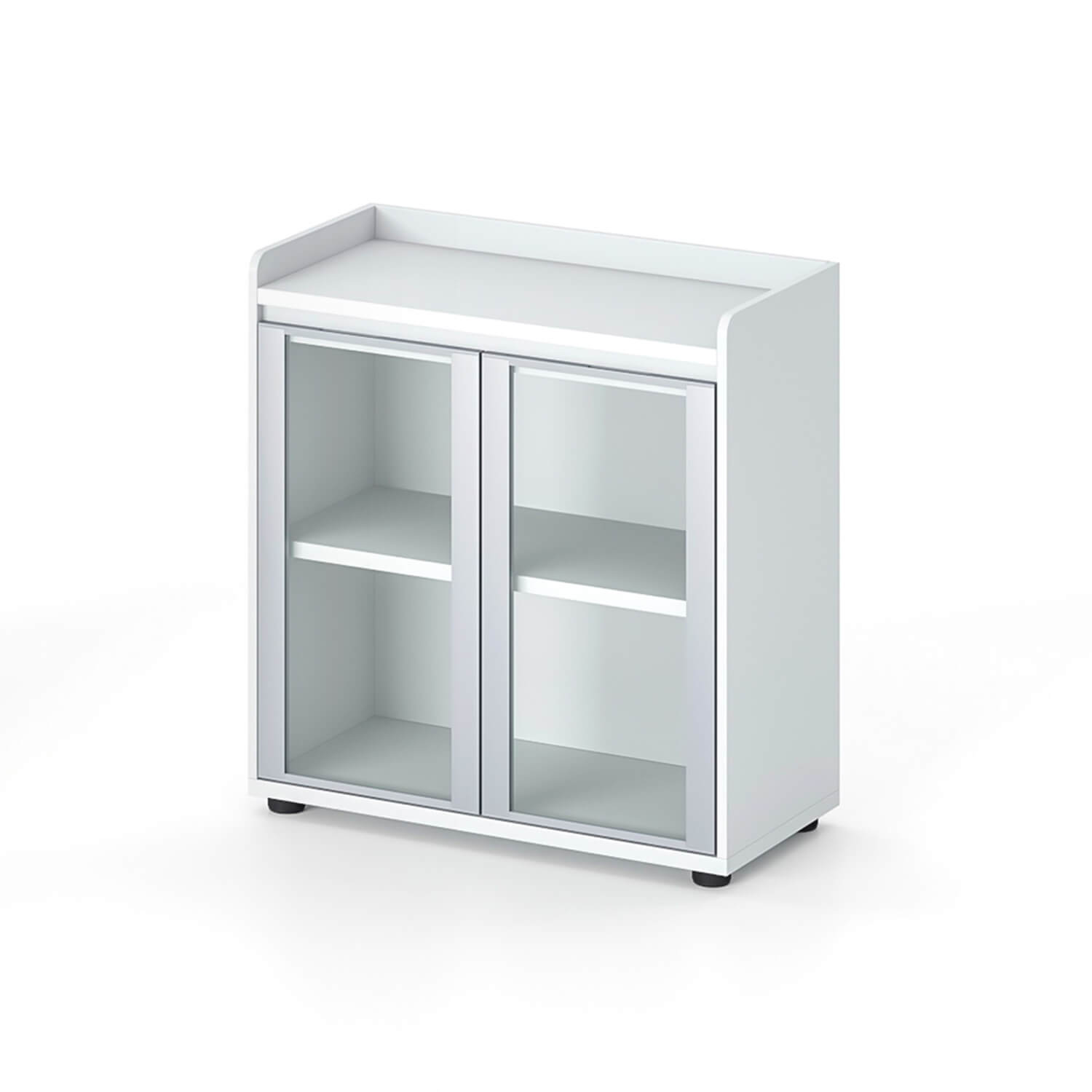 Modern Office Furniture Double Wooden Door Tea Cabinet
