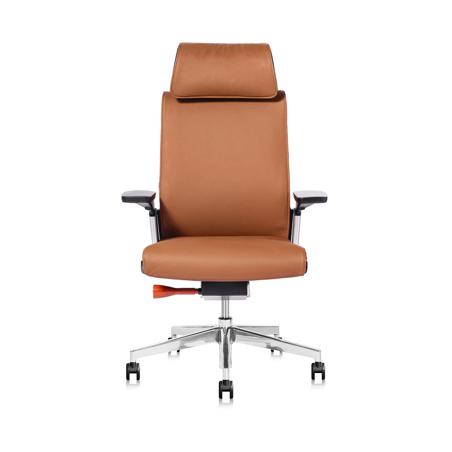 Luxury Style Nylon Second Generation Waist Support Adjustable Executive Leather Office Chair