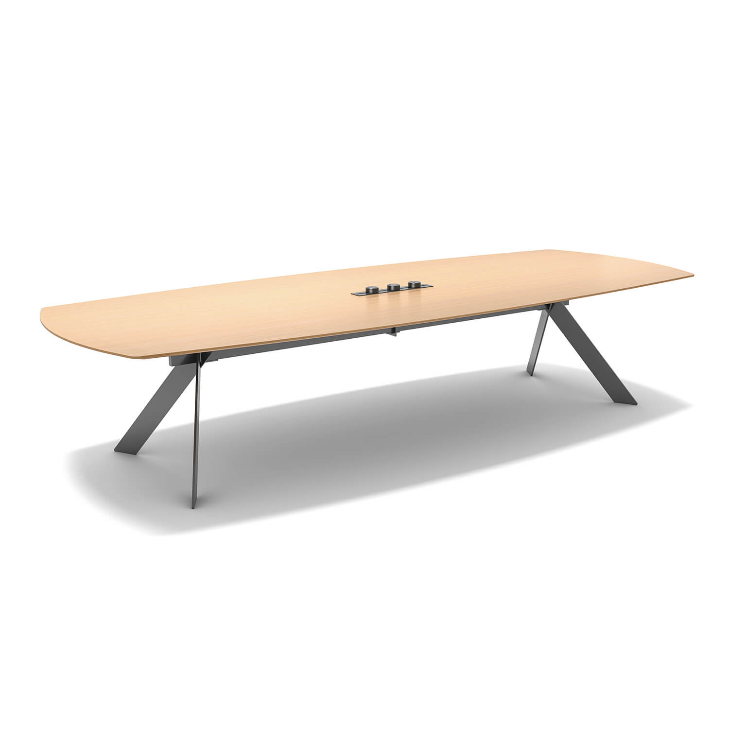 Modern Executive Office Solid Wood Commercial Conference Table