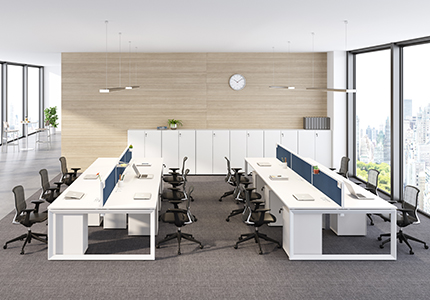 Open-Plan Staff Workstations