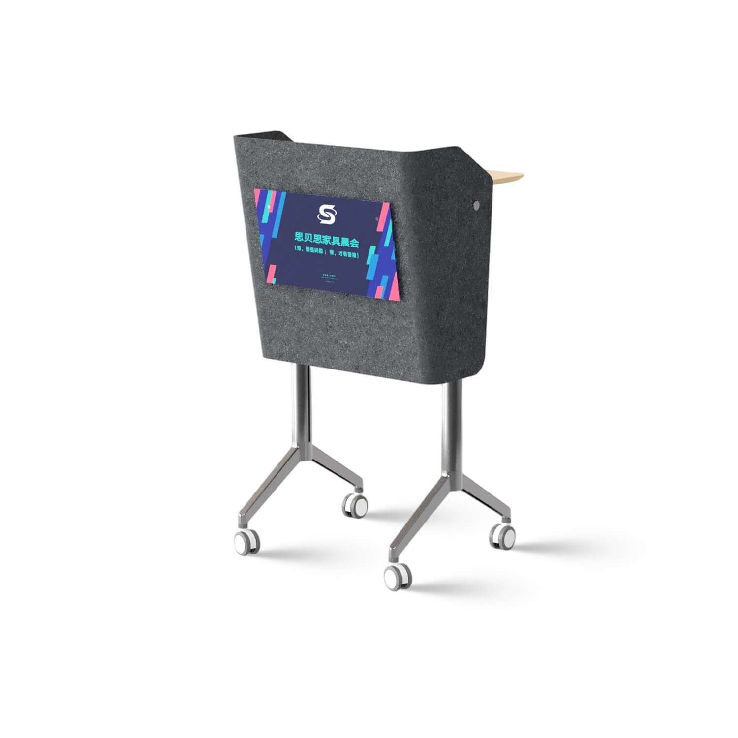 Modern Conference Room Lecture Mute Rolling Design Mobile Lectern