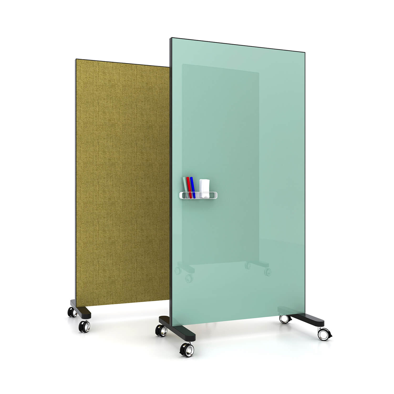Factory Direct Price Portable Double Sided Glass Magnetic Whiteboard