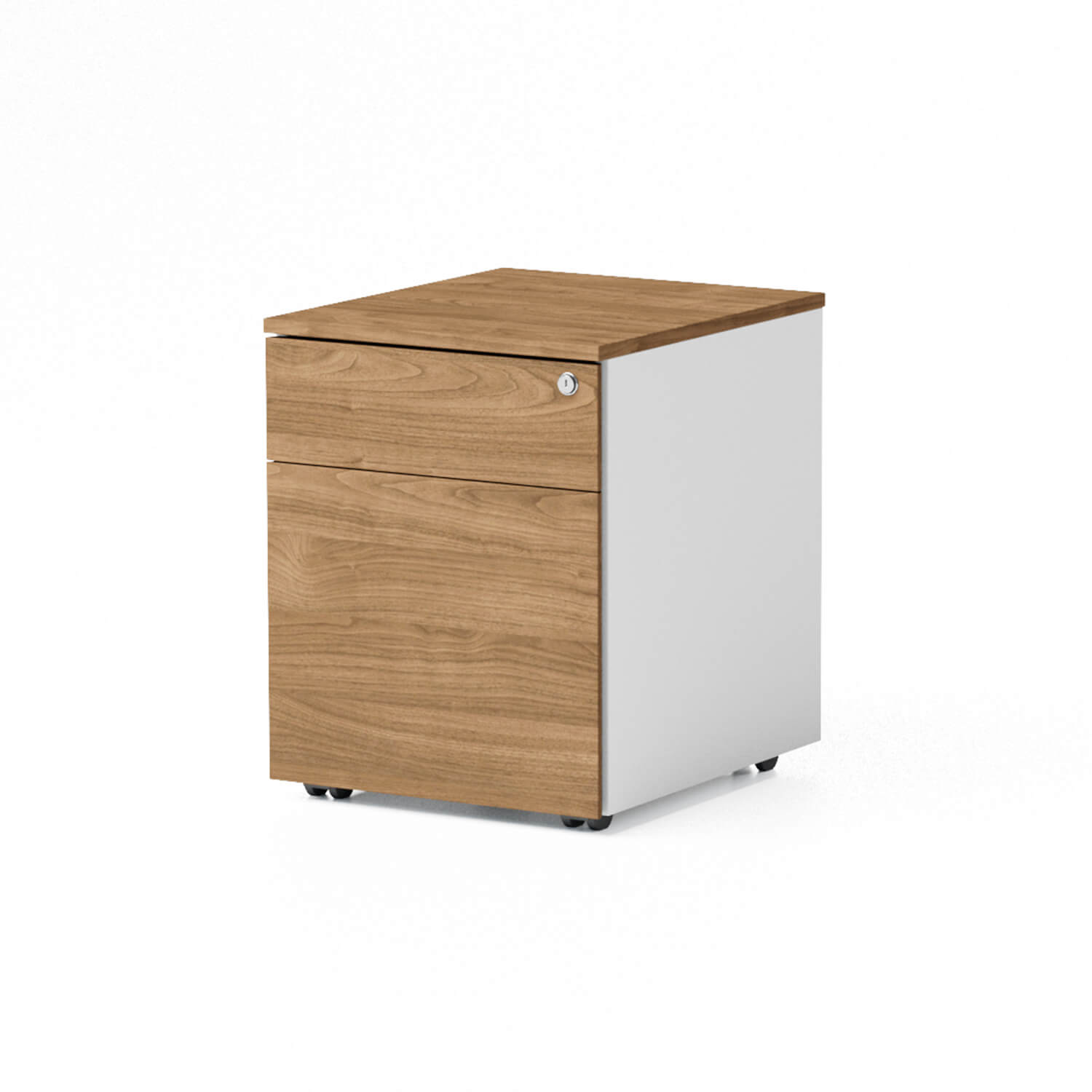 Minimalist Wooden Furniture Workstation Mobile Storage Cabinet
