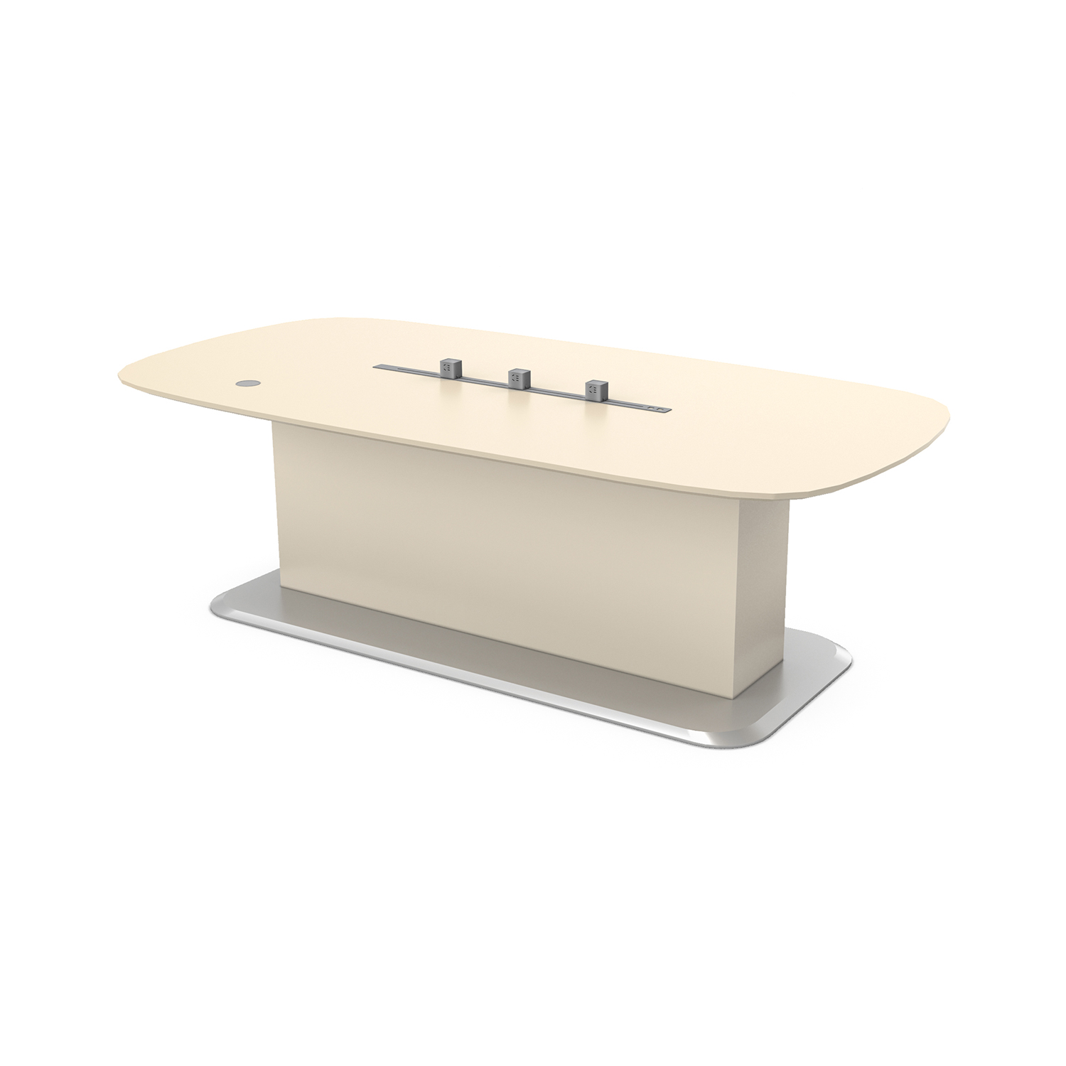 Luxury Elliptical Design Wooden Office Conference Table