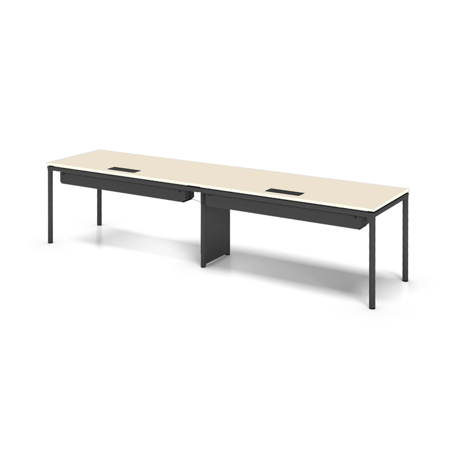 Modern Straight Line Workstation Employee Modular Desk