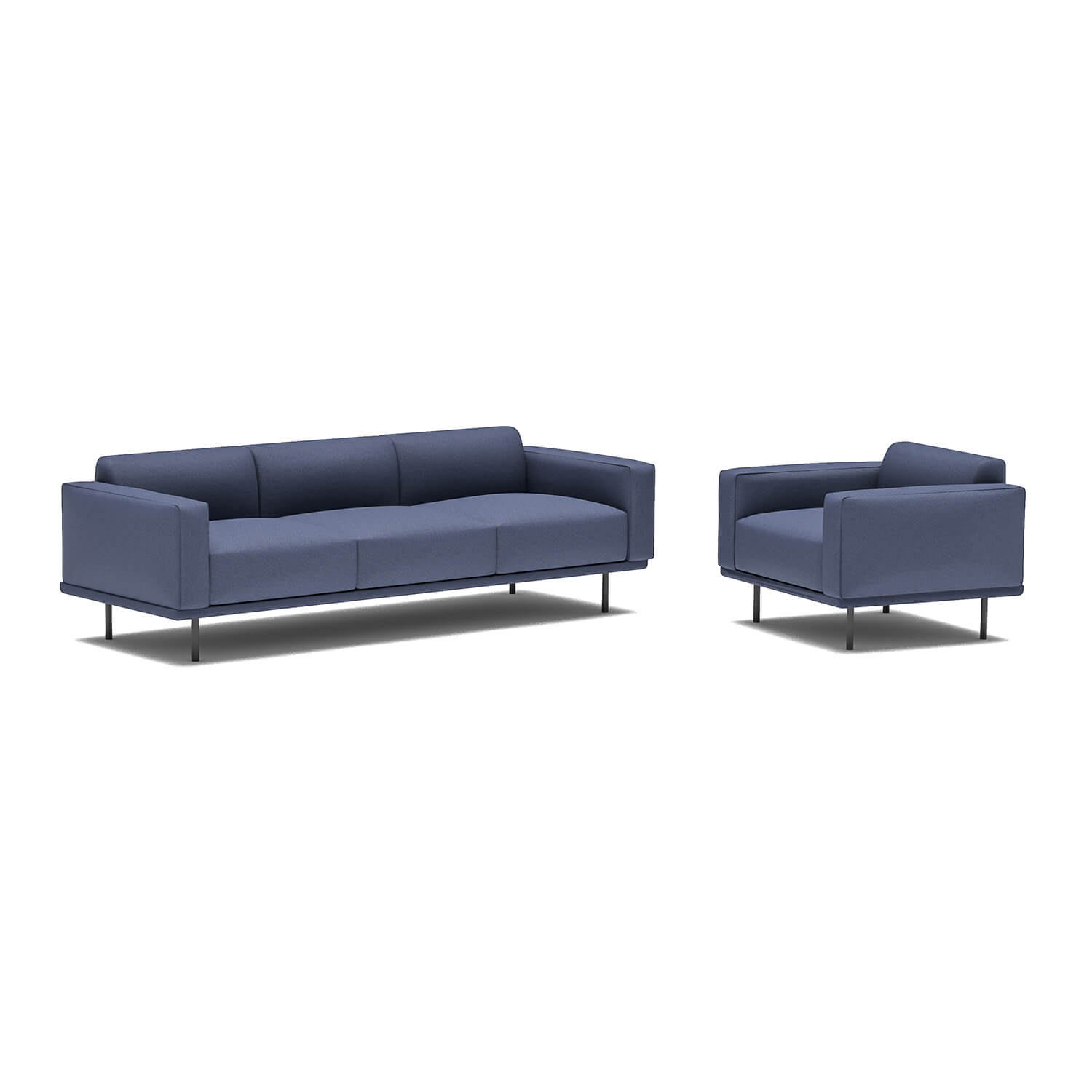 Luxury Fabric Public Area Waiting Room Stylish Office Sofa