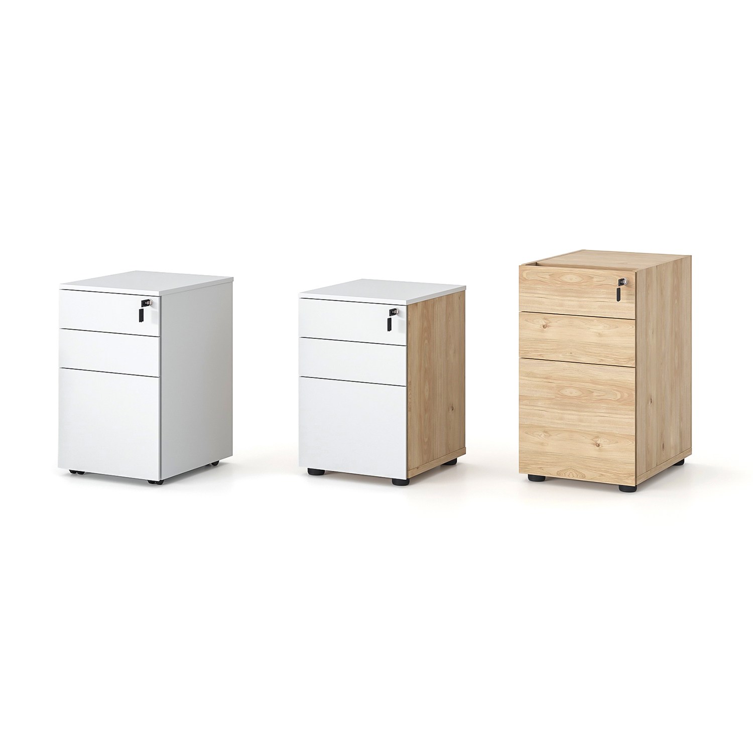 Modern Drawer Style Mobile File Storage Office Cabinet