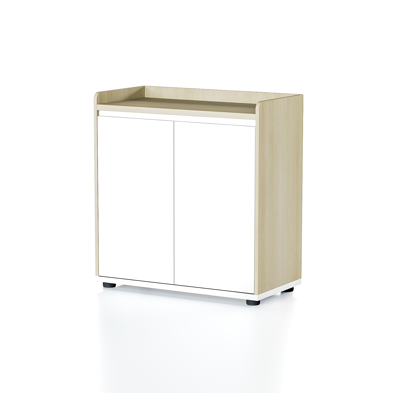 Modern Office Furniture Double Wooden Door Tea Cabinet